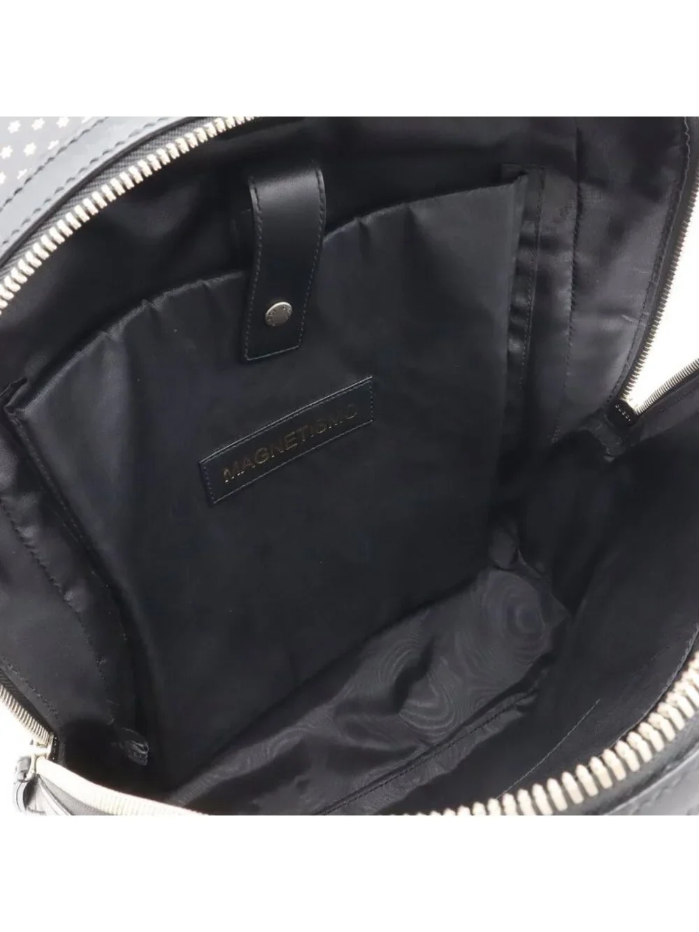 Gucci Guccy Backpack Star Pattern Leather Black Gold